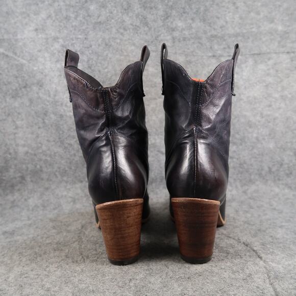 Alberto Fermani Shoes Womens 37 Heel Western Boot Fashion Leather Chiara Pull On - Picture 4 of 14